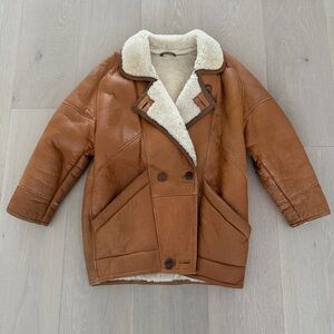 Vintage buttery soft shearling coat